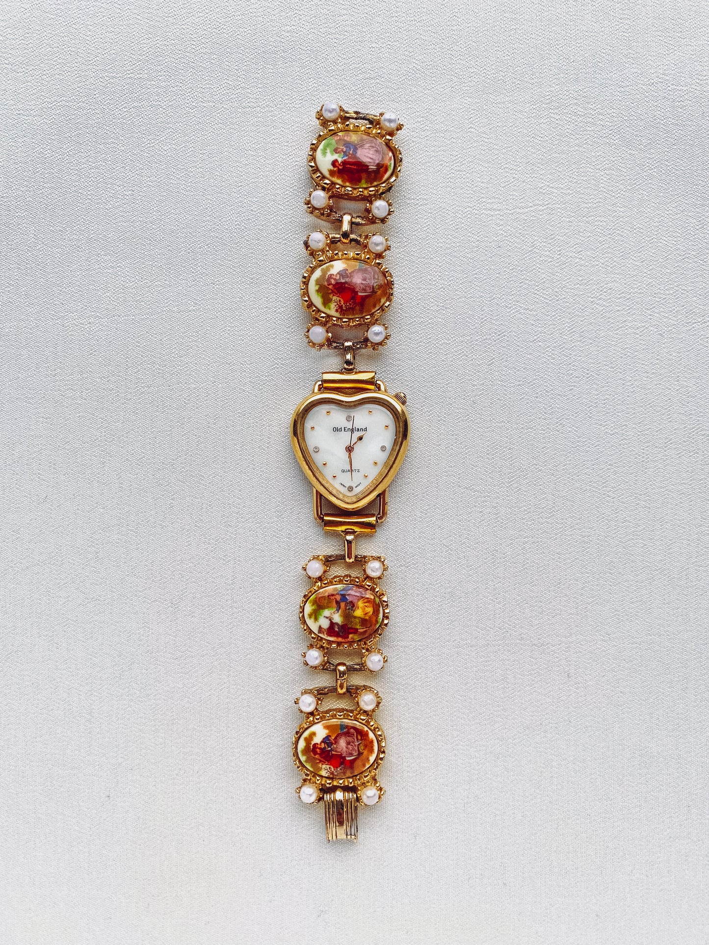 Gold - Heart-Shaped Porcelain Watch