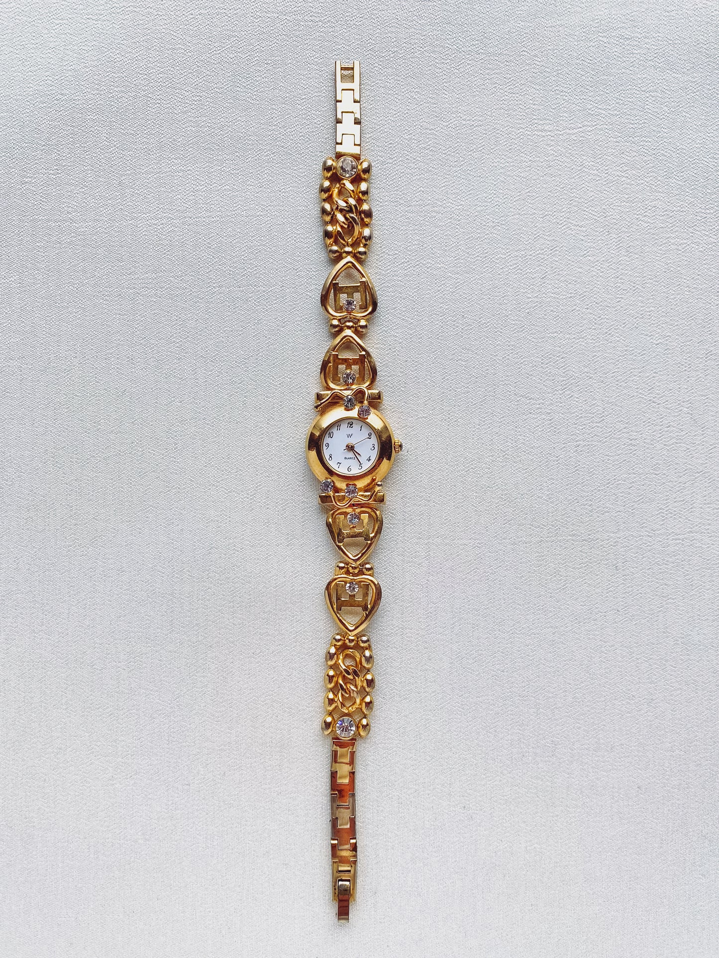 Gold - Heart-Detail Link Watch