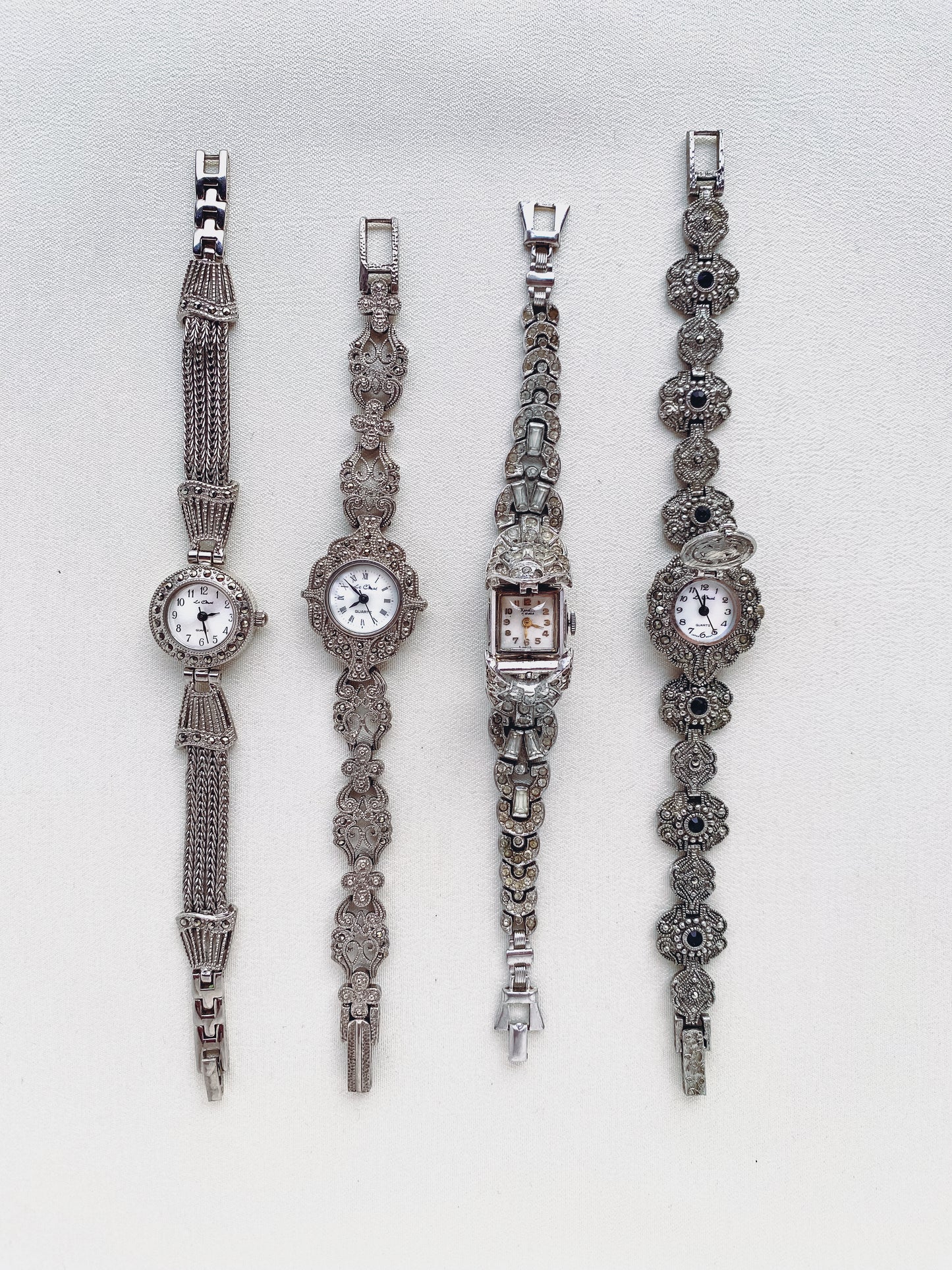 SILVER MARCASITE WATCHES