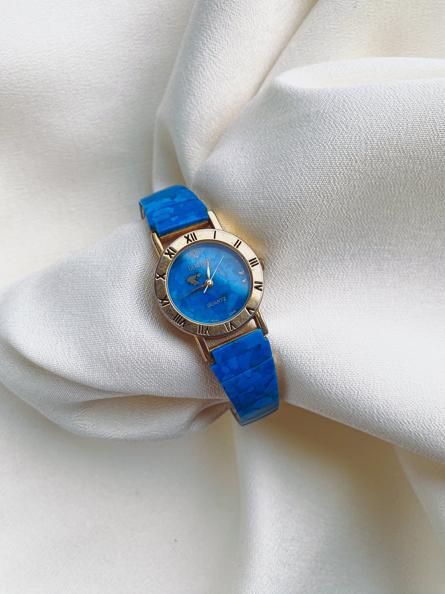 Gold - Genuine Turquoise Watch