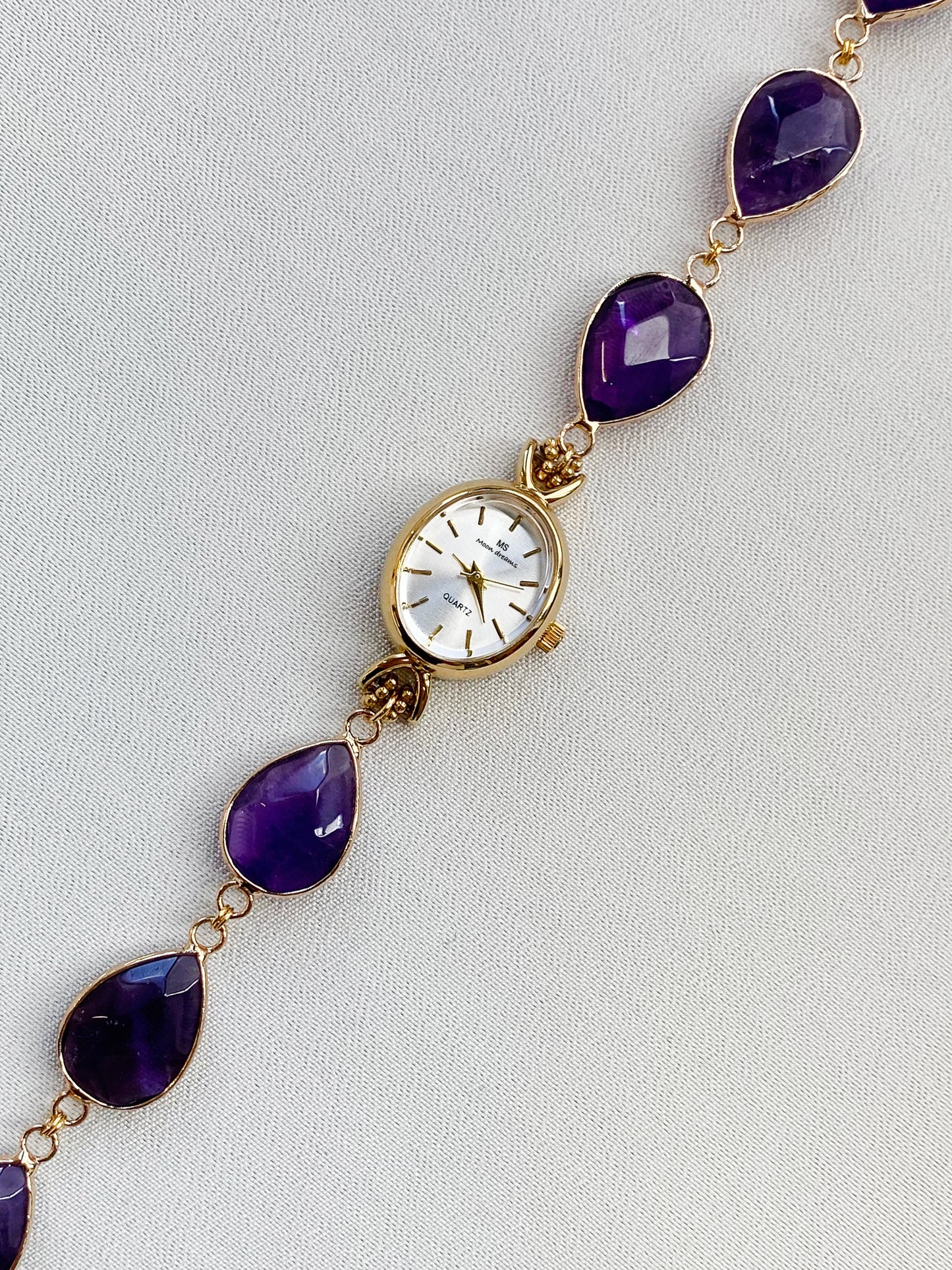 Gold - Amethyst Watch