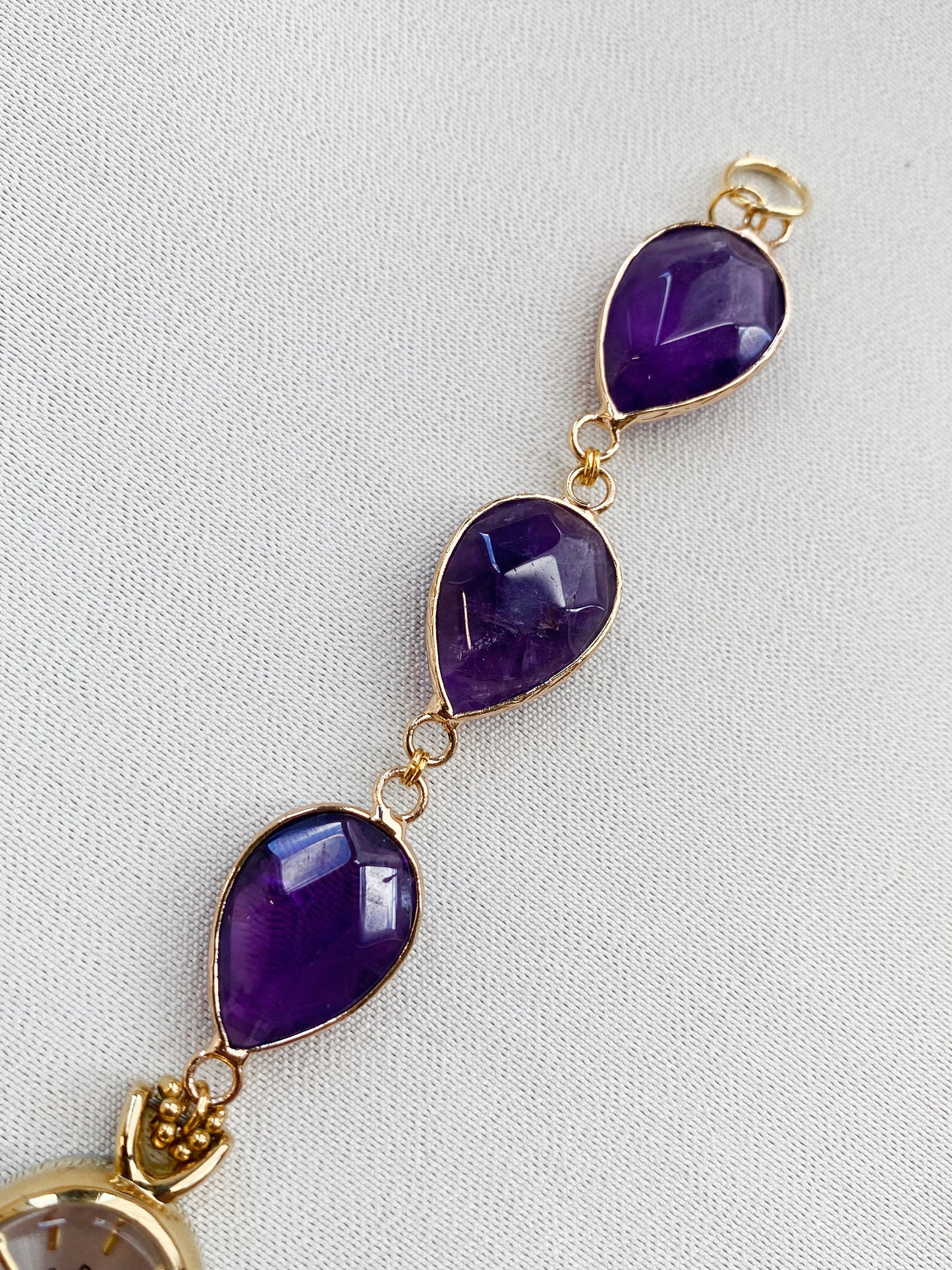 Gold - Amethyst Watch