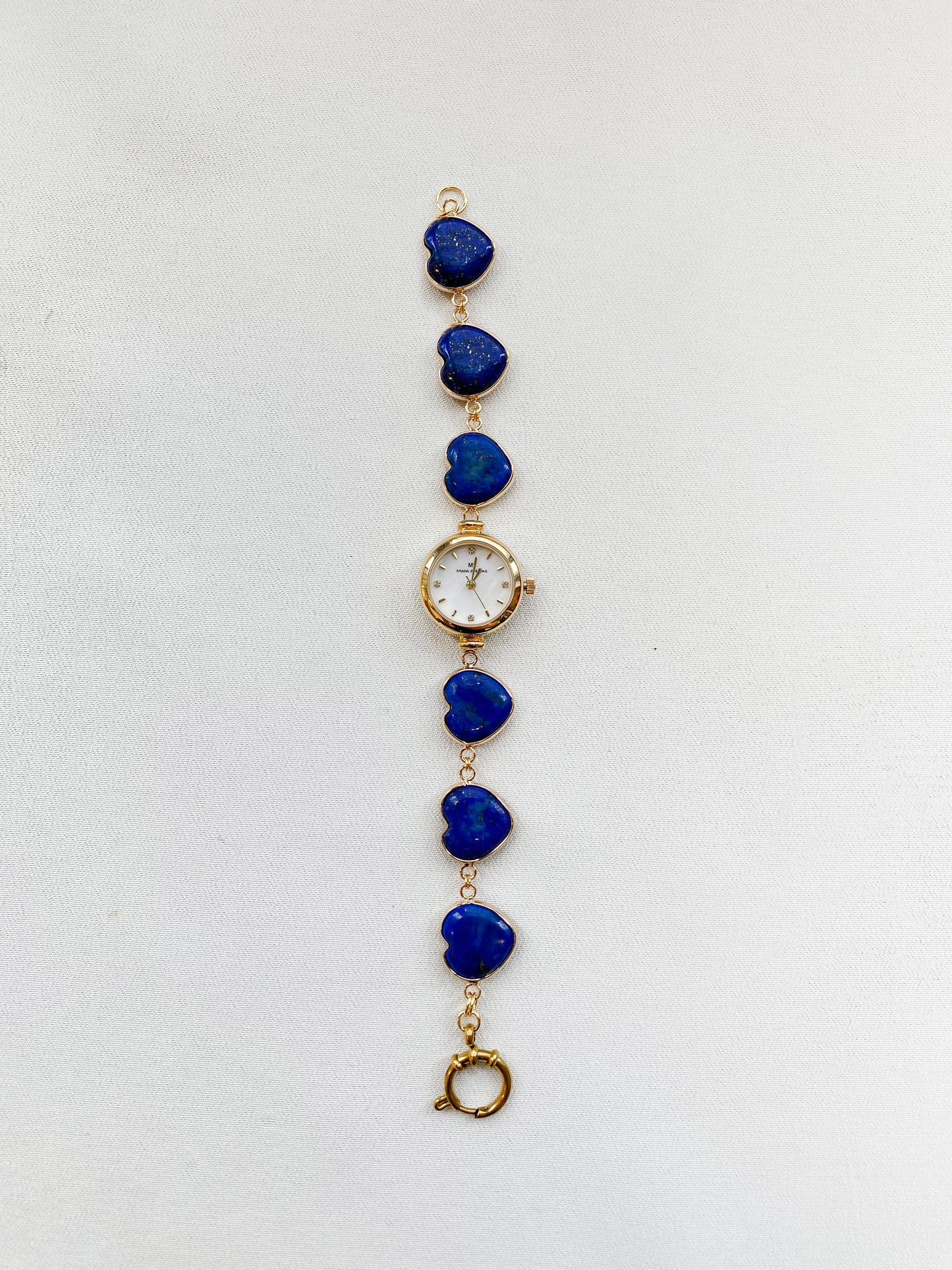 Gold - Lapis Lazuli Heart Watch