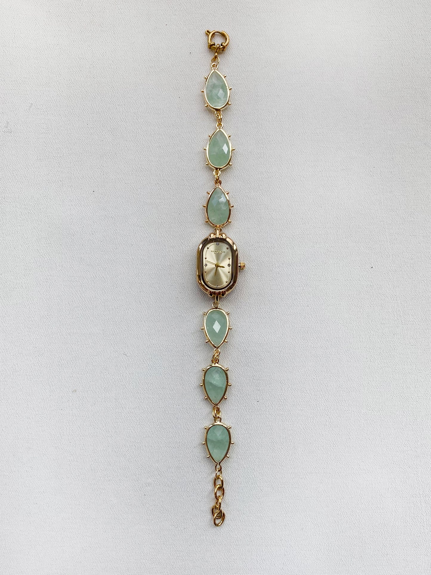 Gold - Green Quartz Watch