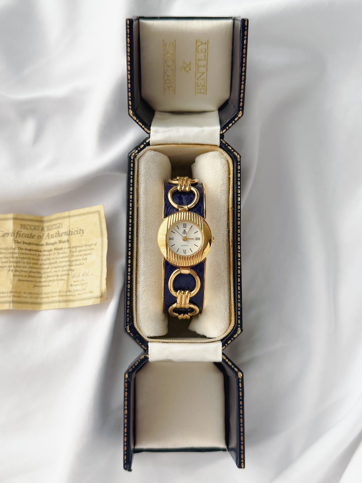 Gold - EXTREMELY RARE Brooks & Bentley Bangle Watch