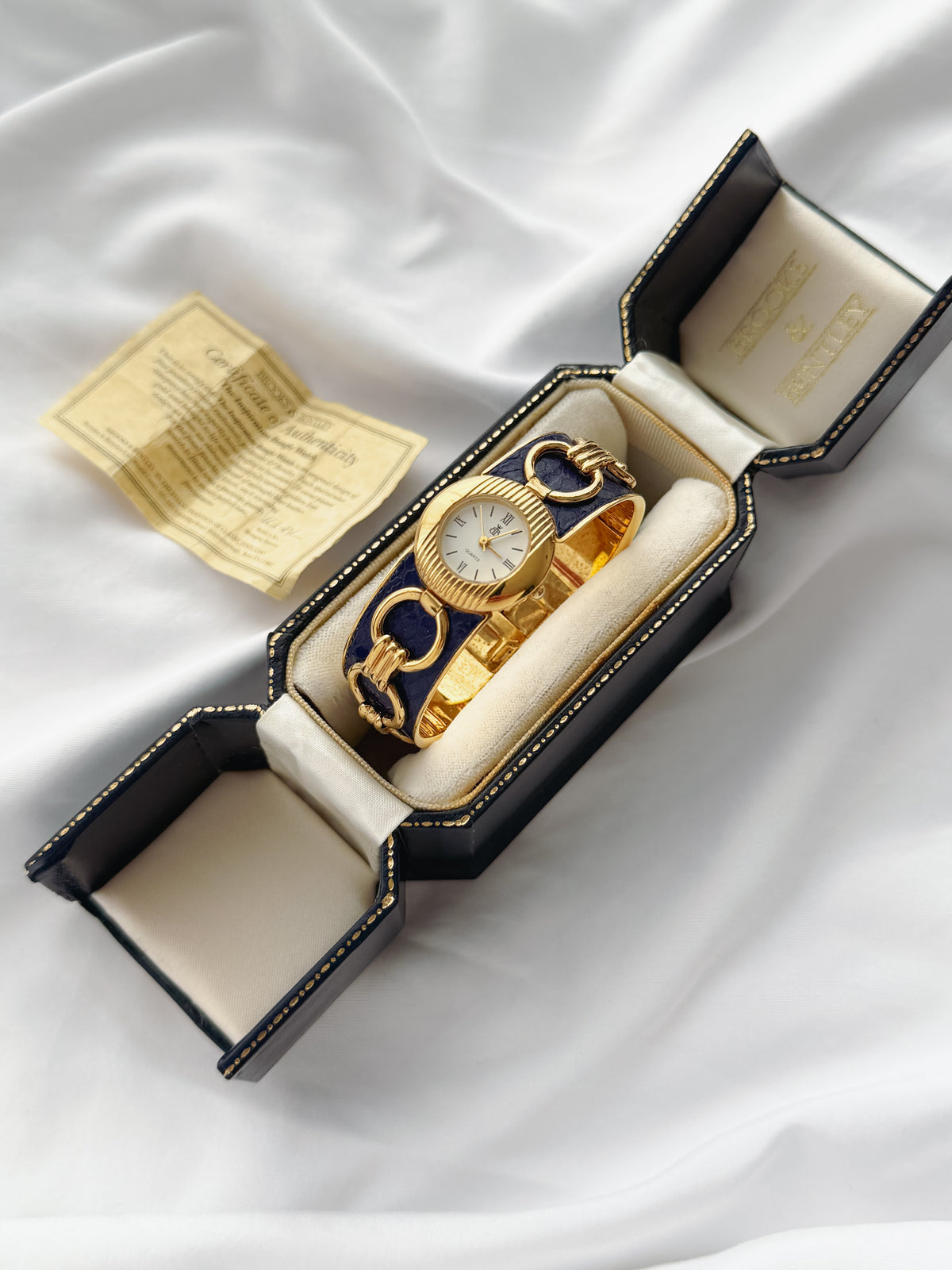 Gold - EXTREMELY RARE Brooks & Bentley Bangle Watch