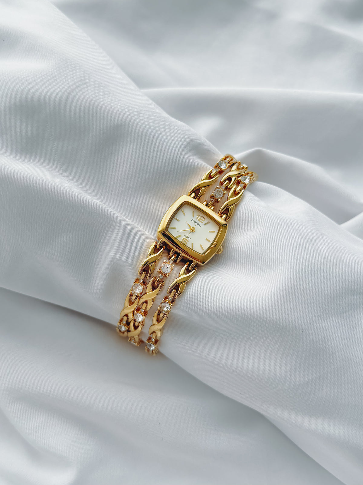 Gold - Rhinestone Watch