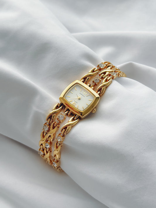 Gold - Rhinestone Watch