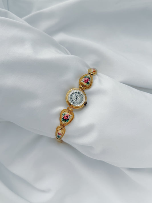 Gold - RARE 1970s Porcelain Chaika Watch