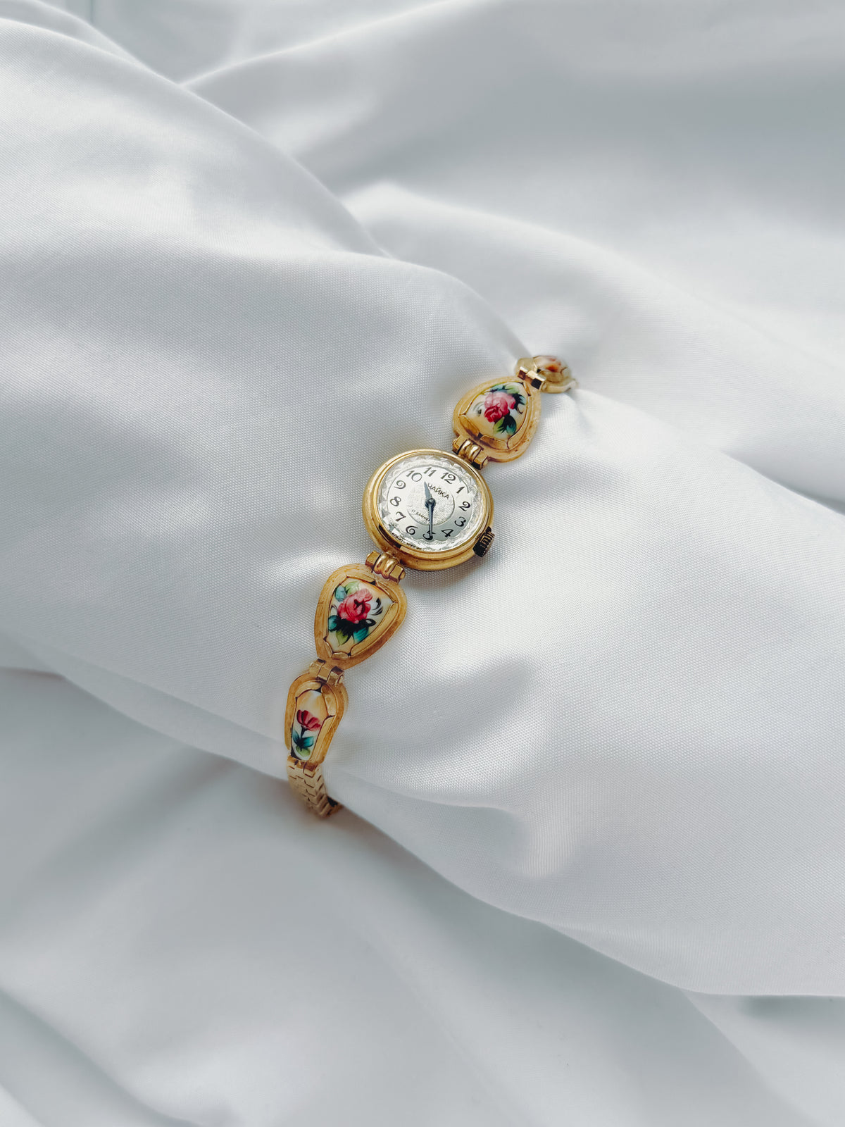 Gold - RARE 1970s Porcelain Chaika Watch