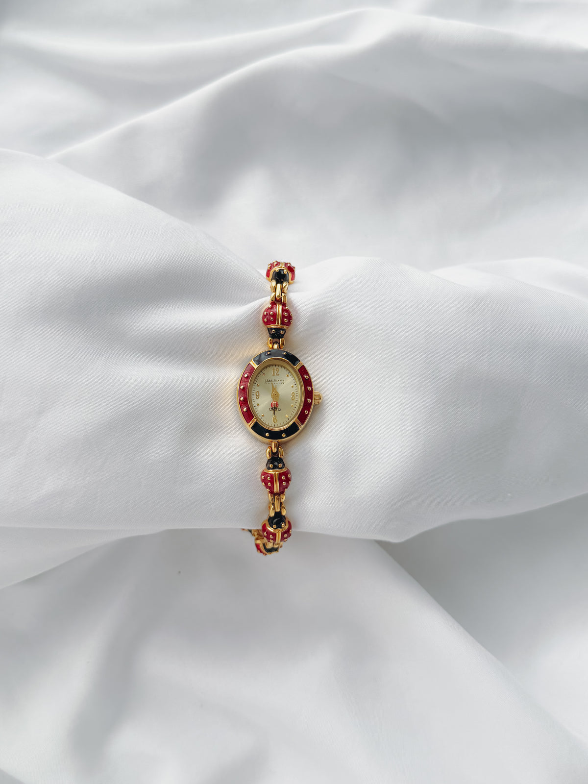 Gold - Rare Joan Rivers Ladybug Watch (1980s)