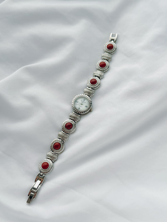 Silver - Marcel Drucker Mother of Pearl Dial Watch