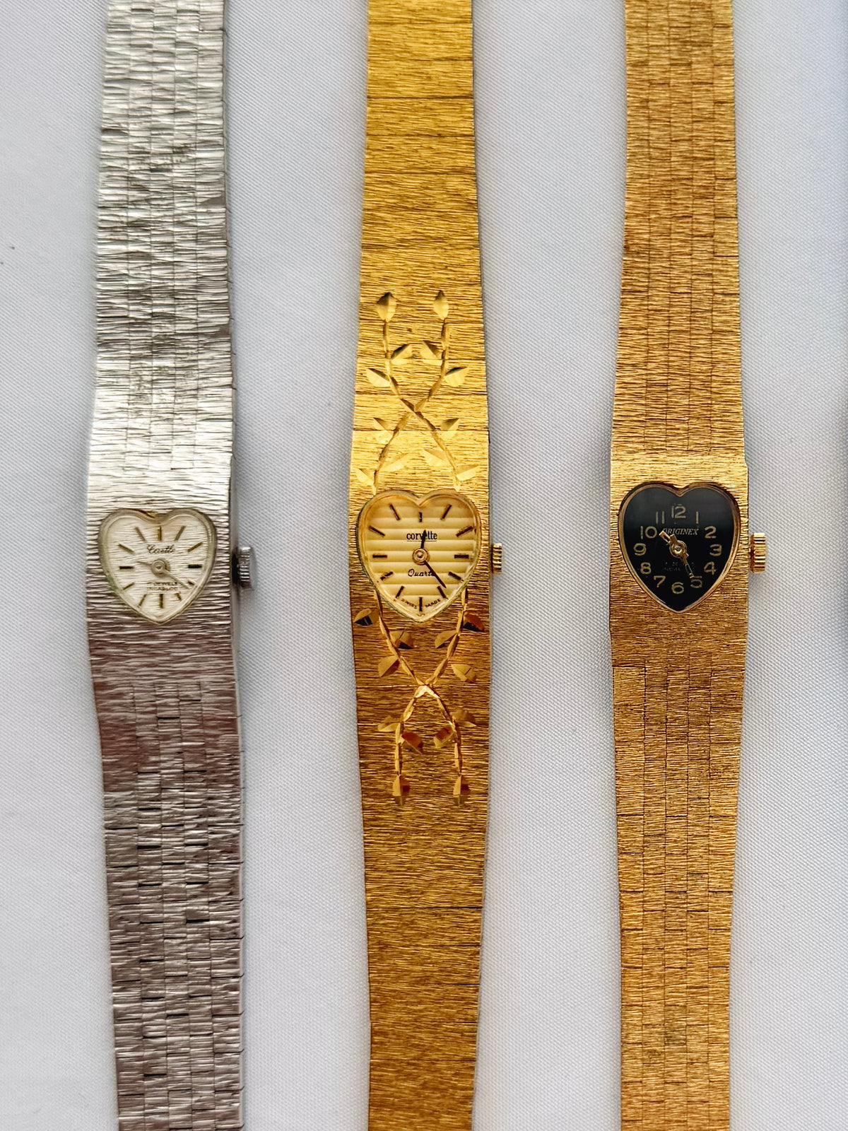 GOLD - EXTREMELY RARE HEART-SHAPED VINTAGE WATCHES