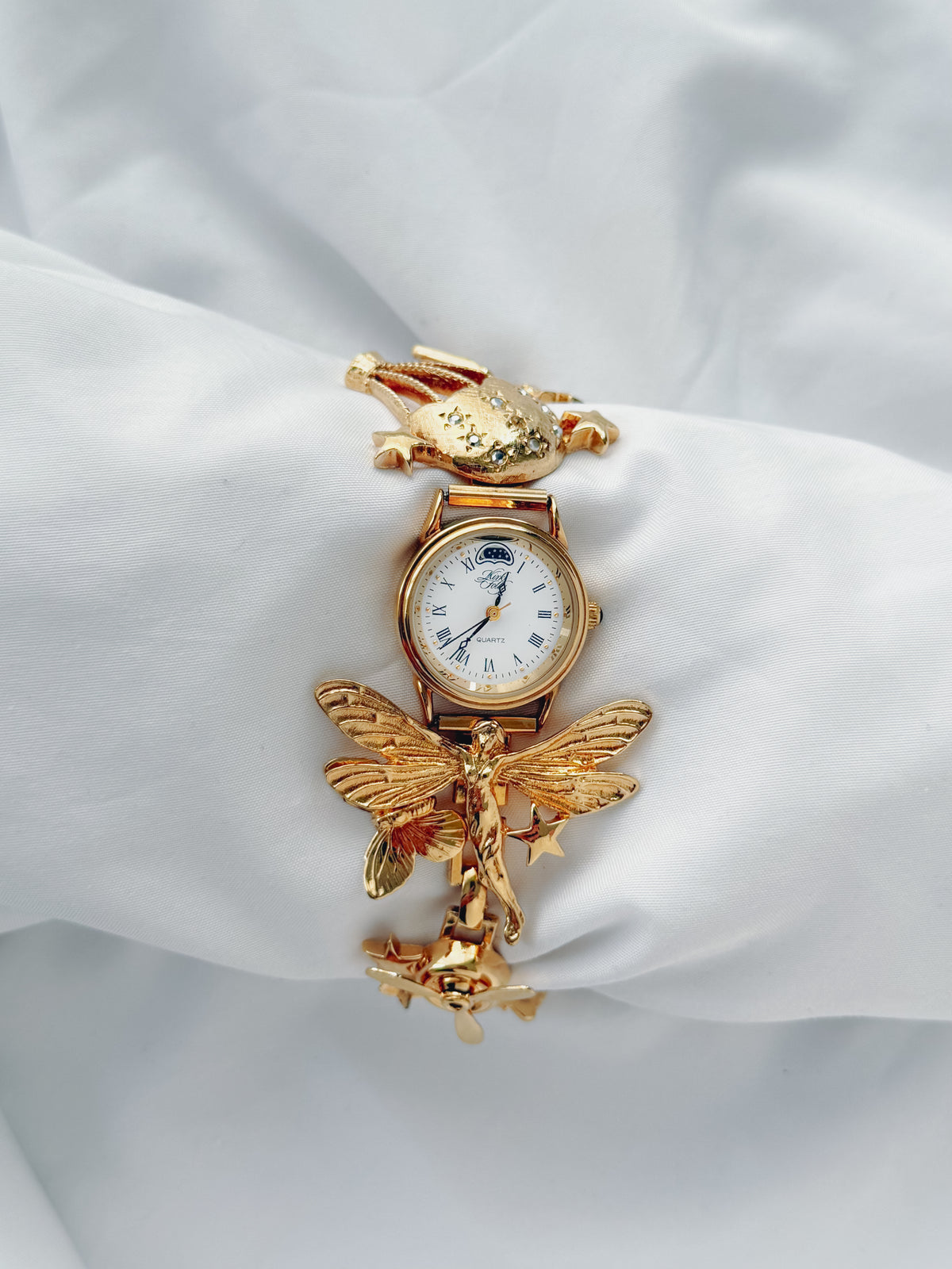 Gold - RARE 1980s Kirk's Folly Moon Phase Watch