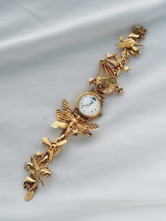 Gold - RARE 1980s Kirk's Folly Moon Phase Watch
