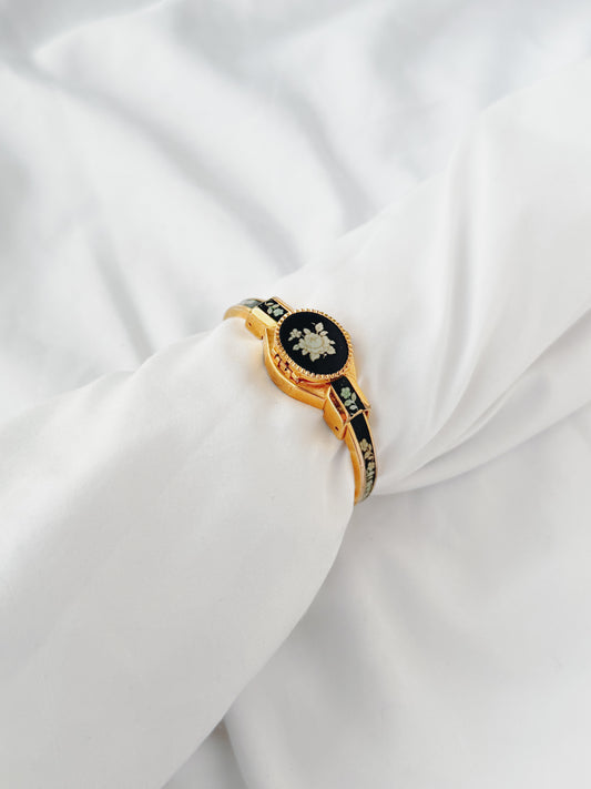 Gold - Floral Hidden Dial Watch