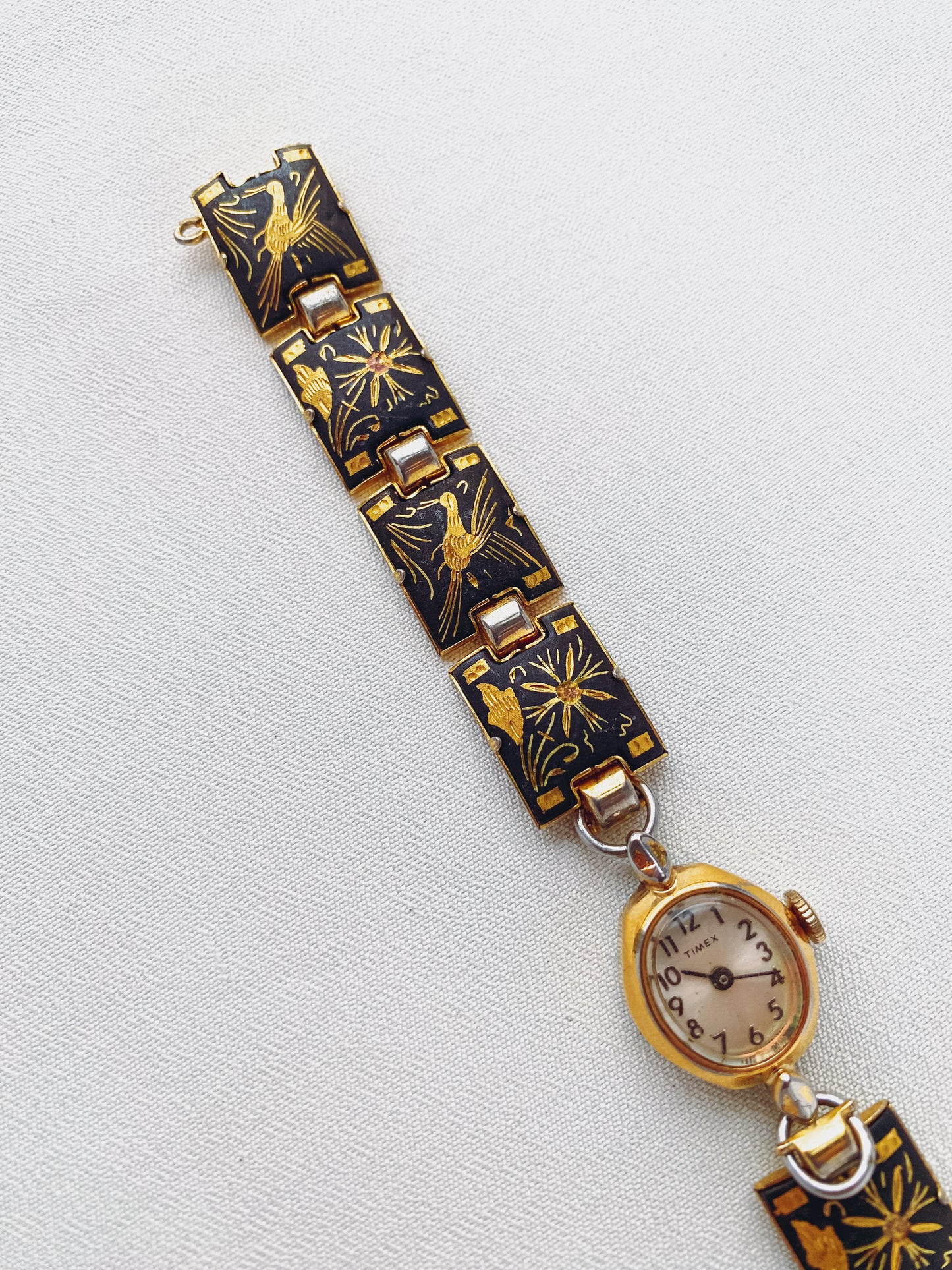 Gold - Black Damascene Watch
