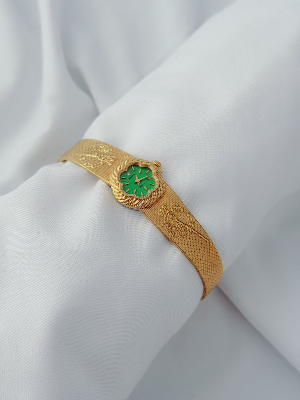 Gold - EXTREMELY RARE Ronada Floral Watch (1970s)