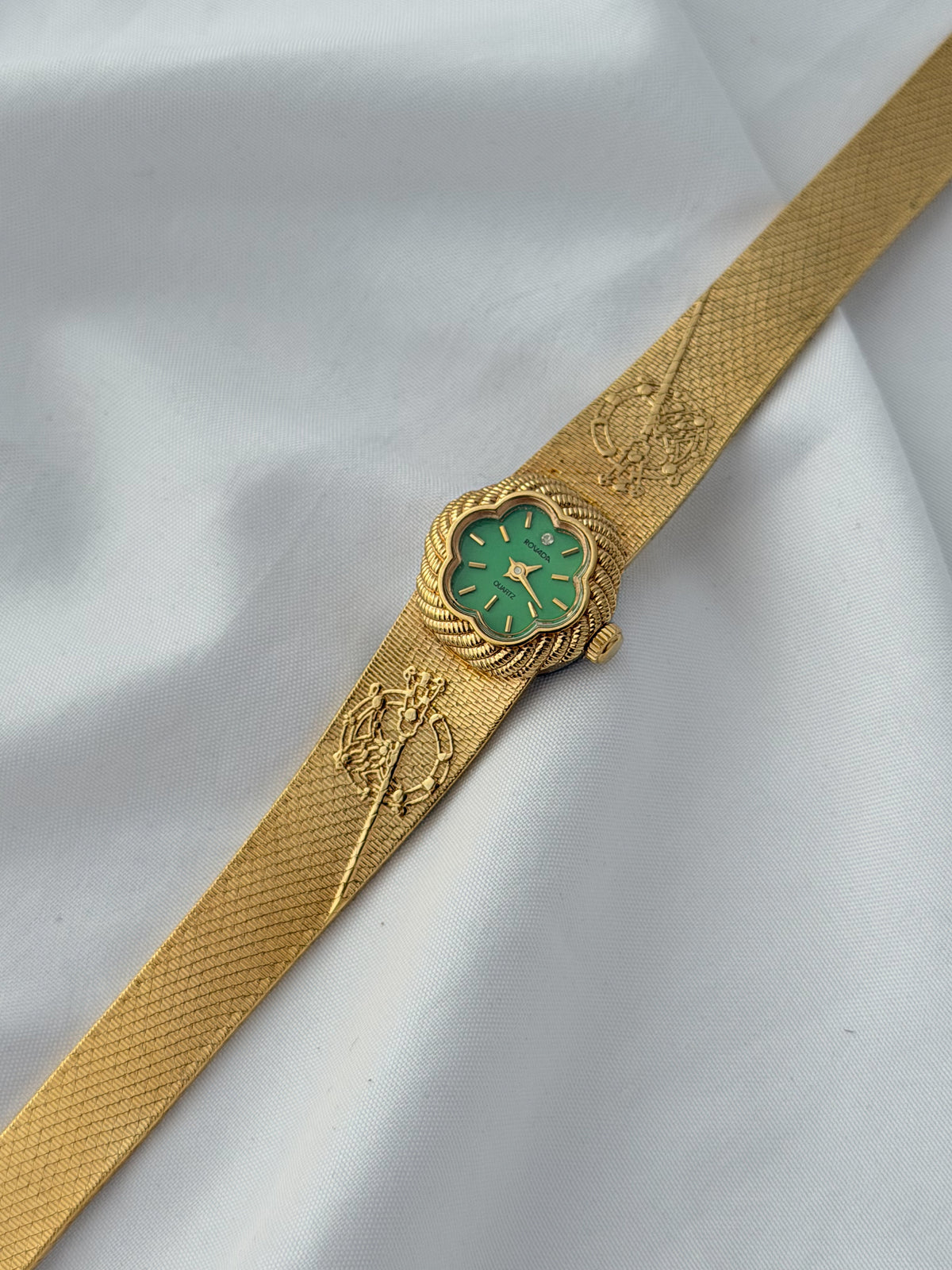 Gold - EXTREMELY RARE Ronada Floral Watch (1970s)