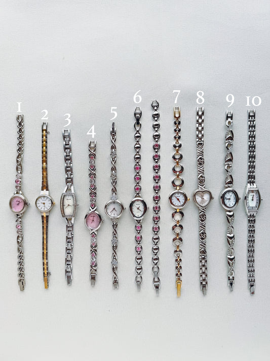 DAINTY SILVER WATCHES