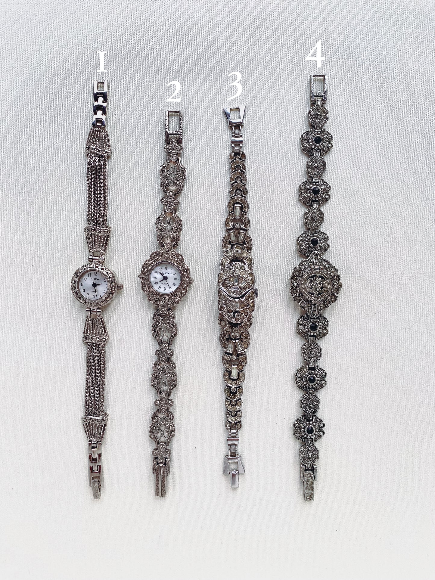 SILVER MARCASITE WATCHES
